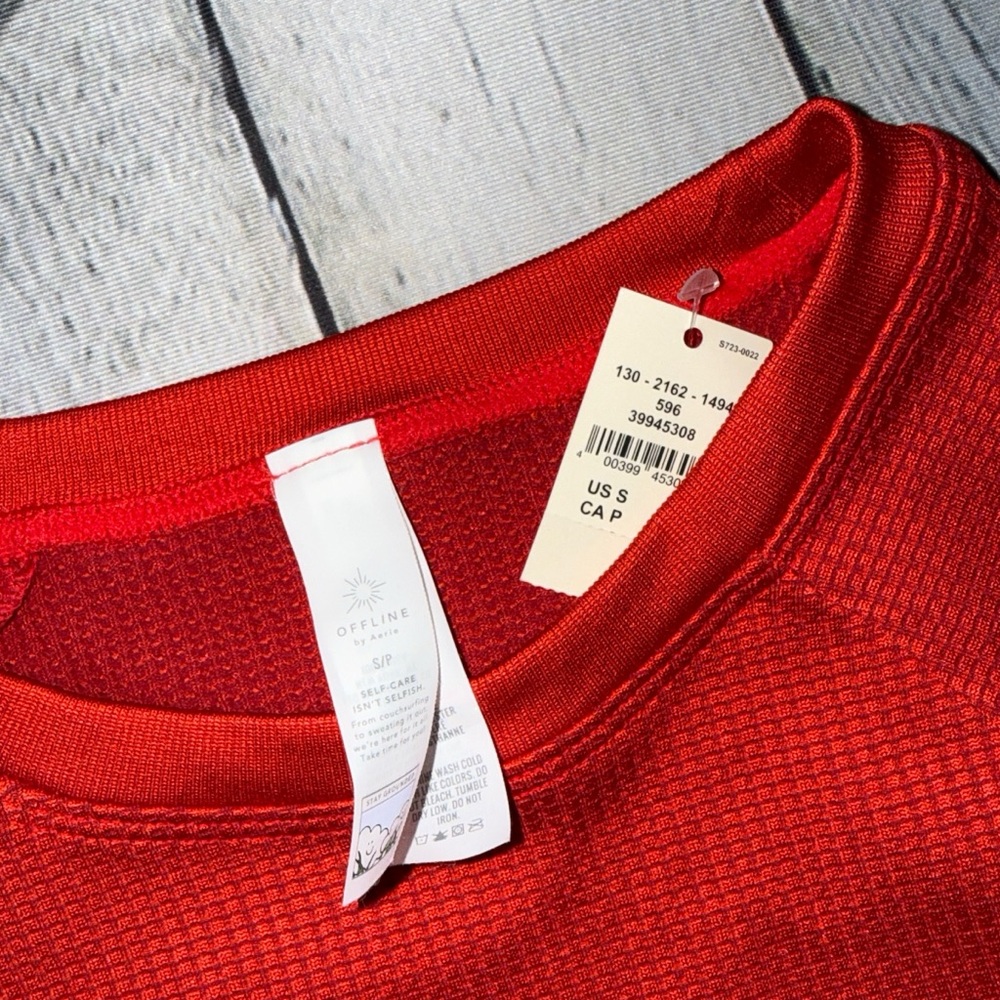 NWT! Aerie Seamless Waffle Long Sleeve - Picture 6 of 6